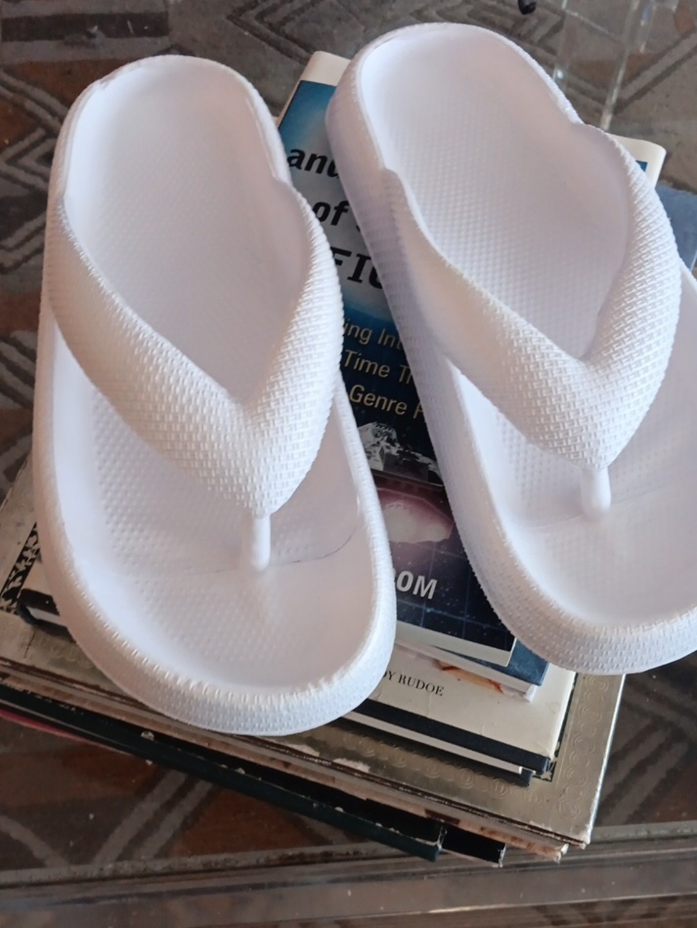 Women’s Pink Platform Flip Flop Sandals - Elevated Comfort 9‐9.5